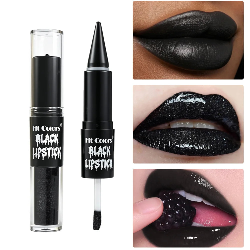 Double Head Matte Lipstick & Glitter Lip Tint Set | Waterproof Lip Makeup Set PRIMED