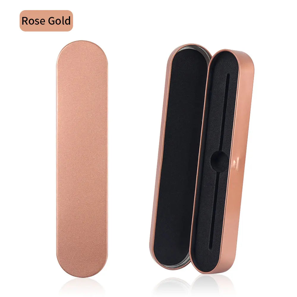 Magnetic Tinplate Eyelash Tweezer Case | Lash Storage Box Tweezer Storage Case PRIMED long-rose red