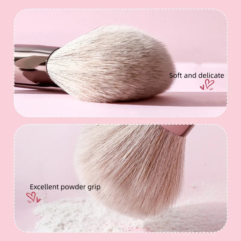 10-Piece Vegan Makeup Brush Set – Powder, Blush & Eye