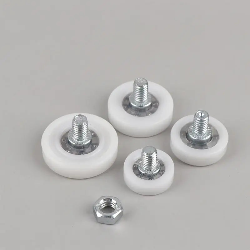 4Pcs M6 Nylon Sliding Door Roller Wheels with Screw – Cabinet