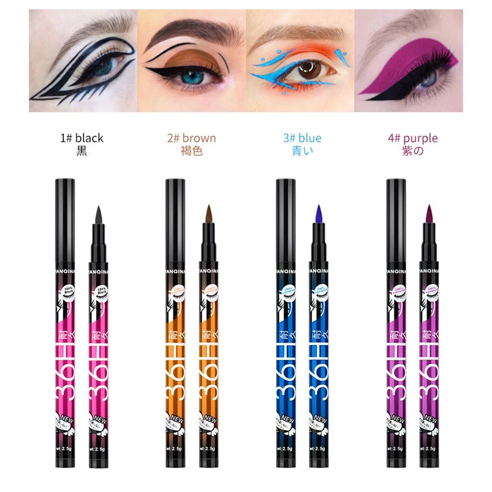 YANQINA Waterproof Liquid Eyeliner Pen – Long-Lasting