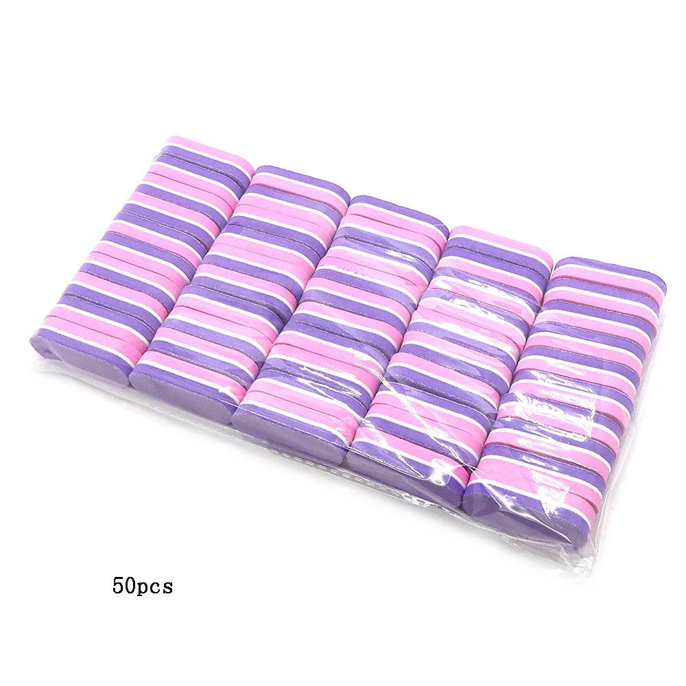 Mini Sponge Nail Buffer Blocks 100/50pcs | Manicure Pedicure Nail Buffer Block PRIMED 50pcs