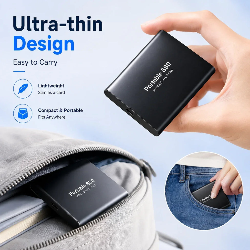 Portable 2TB External SSD USB-C Drive – Mac & Windows Portable External SSD PRIMED