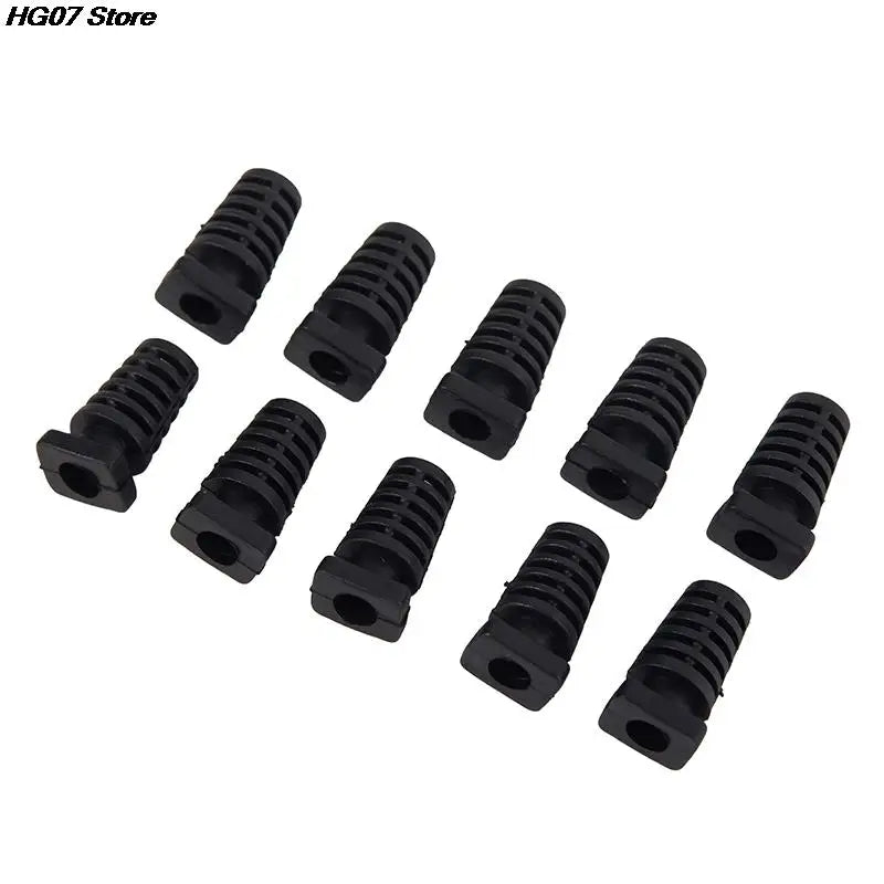 10-Pack 4.1mm Rubber Strain Relief Cord Boot Cable Protectors