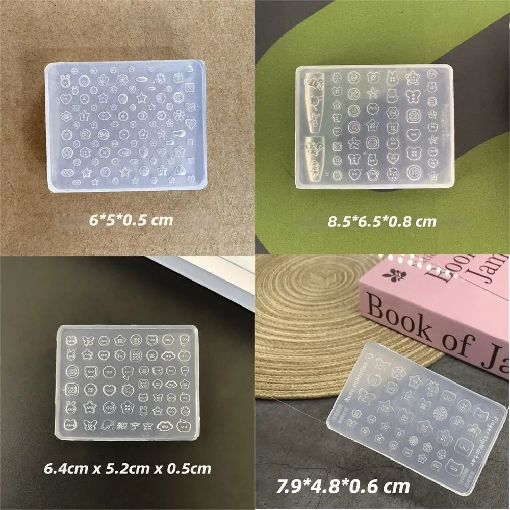 3D Silicone Nail Art Charm Mold – Flexible & Reusable Nail Art Mold PRIMED