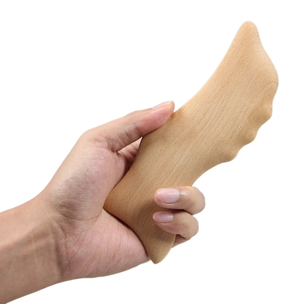 Wooden Dolphin Gua Sha Body Massage Tool – Beech Wood