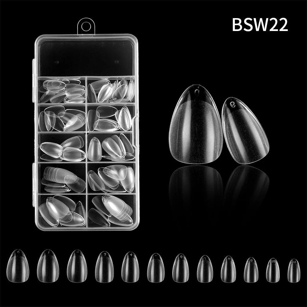 120pc French Press-On Nail Tips | Full Cover Acrylic Set