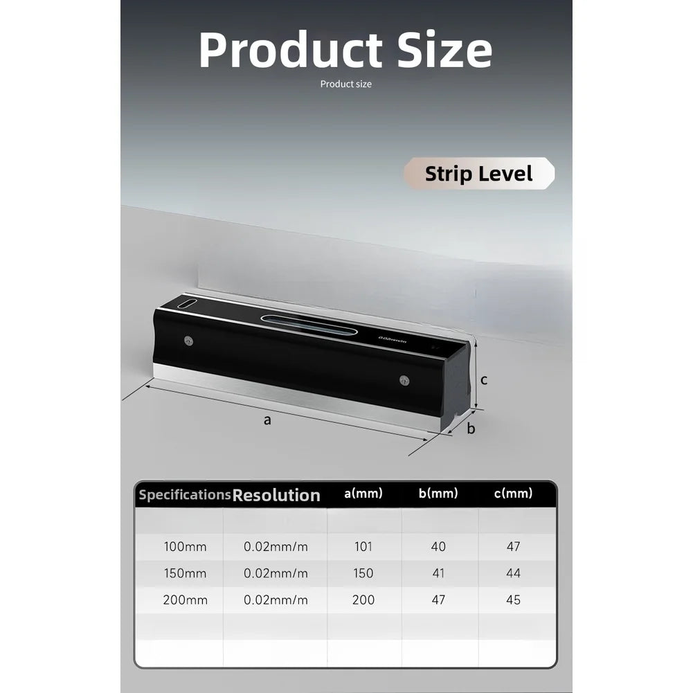 V-Groove Industrial Precision Level 0.02mm/m Cast Iron