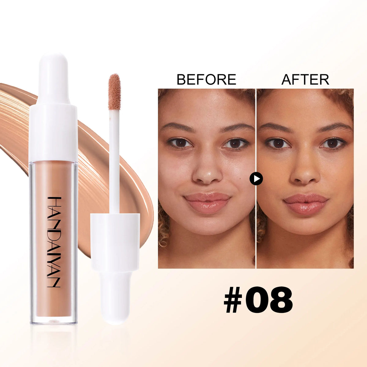 HANDAIYAN 8-Shade Liquid Concealer – Full Coverage Waterproof