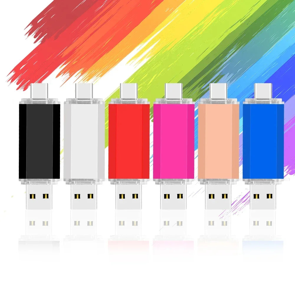JASTER 2-in-1 Type-C OTG USB Flash Drive 4GB–128GB USB Flash Drive PRIMED
