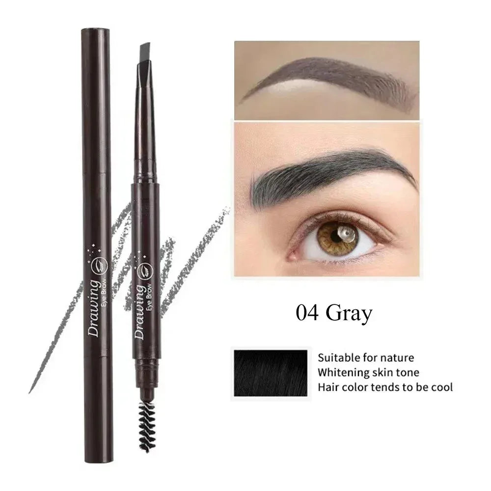 Ultra Fine Double-Ended Eyebrow Pencil | 5 Colors Waterproof Eyebrow Pencil PRIMED 04