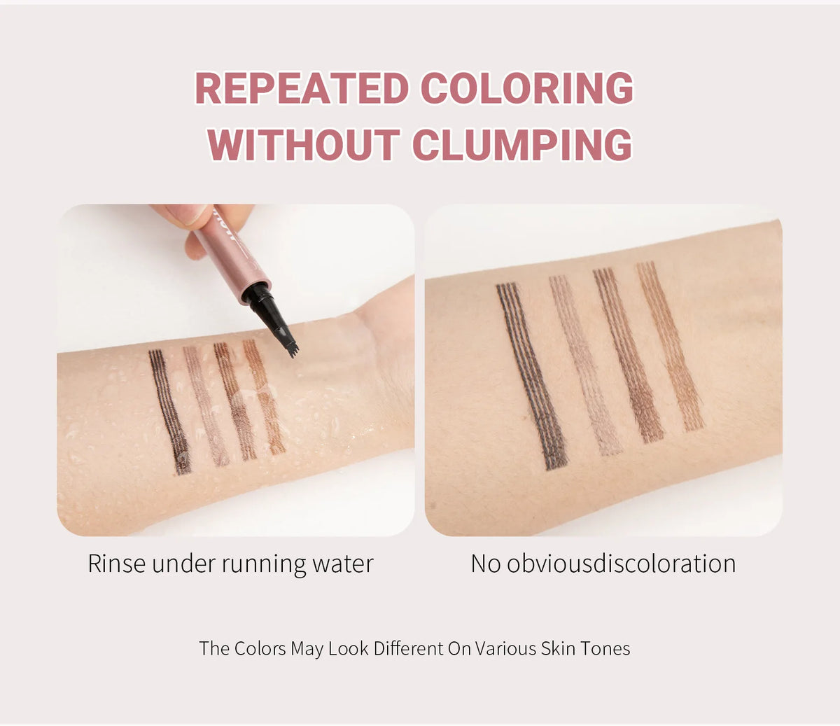 QIC 4-Point Liquid Eyebrow Pen – Waterproof & Long-Lasting Liquid Eyebrow Pen PRIMED
