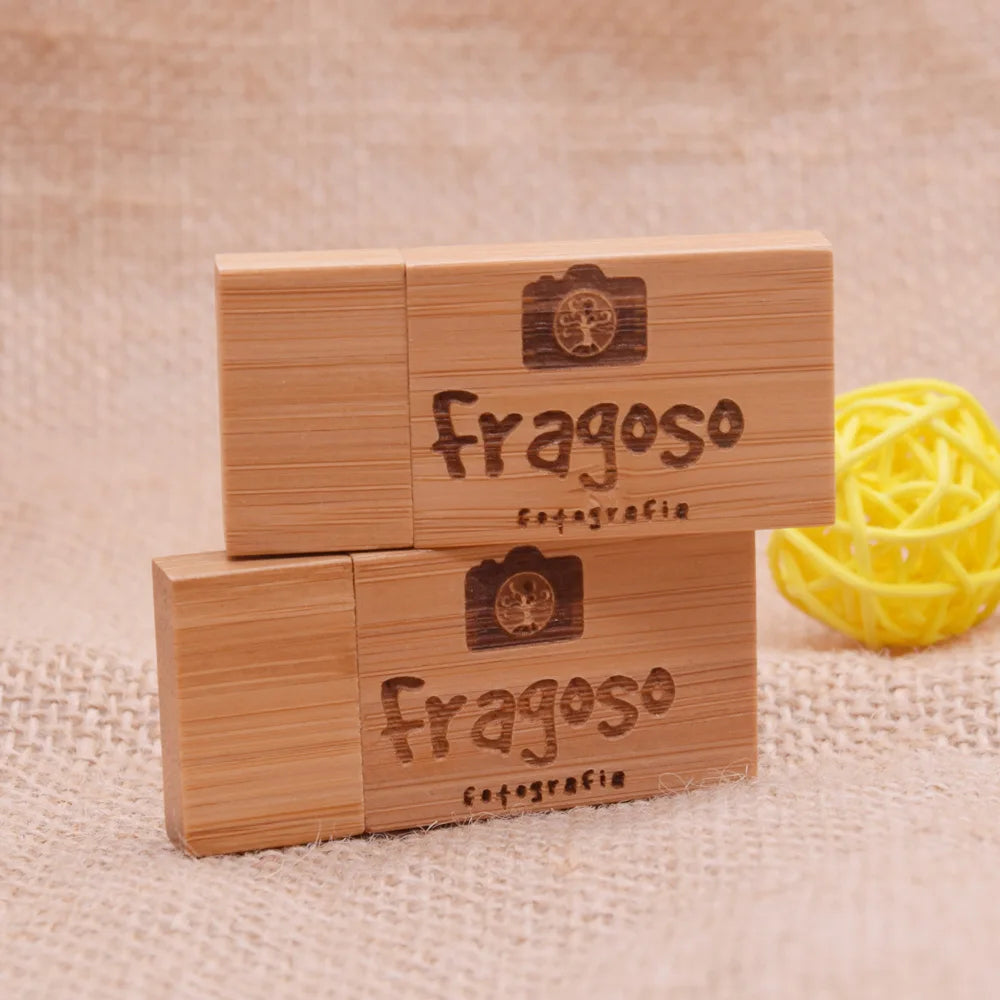 20-Pack Wooden Custom Logo USB 2.0 Flash Drives 8–64GB USB Flash Drive PRIMED