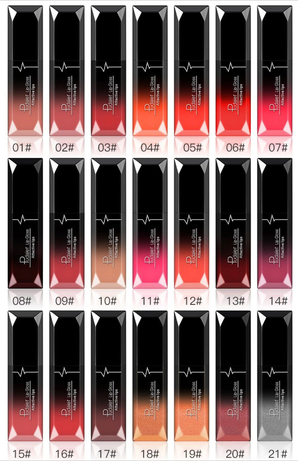 21-Color Matte Liquid Lipstick Set – Waterproof Long-Lasting Liquid Lipstick Set PRIMED