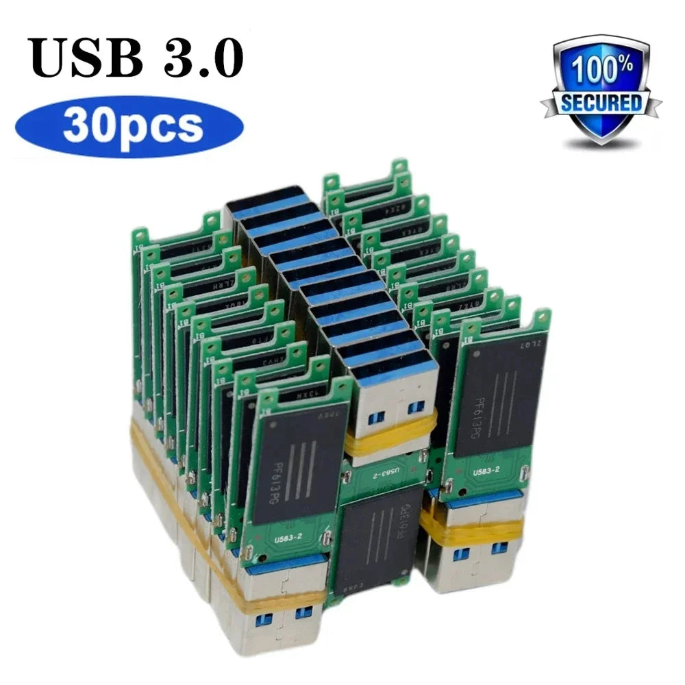 Wholesale USB 3.0 Flash Drives 4GB–128GB | Bulk PCB Pendrive USB Flash Drive PRIMED 8 GB 30pcs 3.0