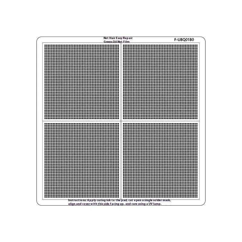 UV Solder Mask BGA Reballing Stencil | 0.3–1.0mm Spacing