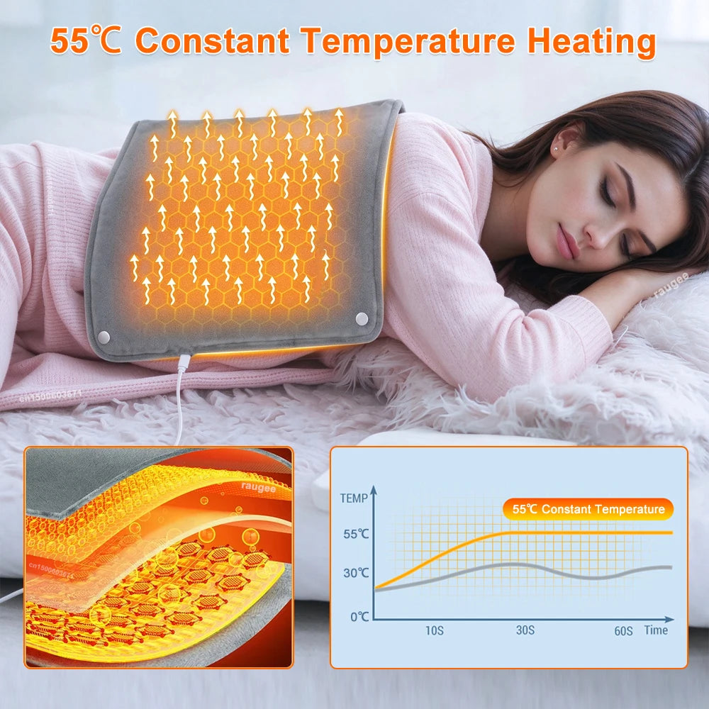 USB Heating Pad Blanket – Foldable Soft Velvet Hand Warmer Electric Heating Pad PRIMED