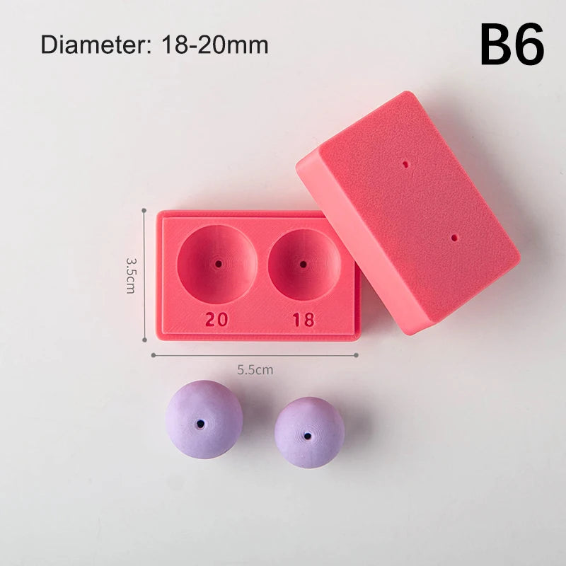 Polymer Clay Ball Maker Mold 4–15mm | DIY Jewelry Beads