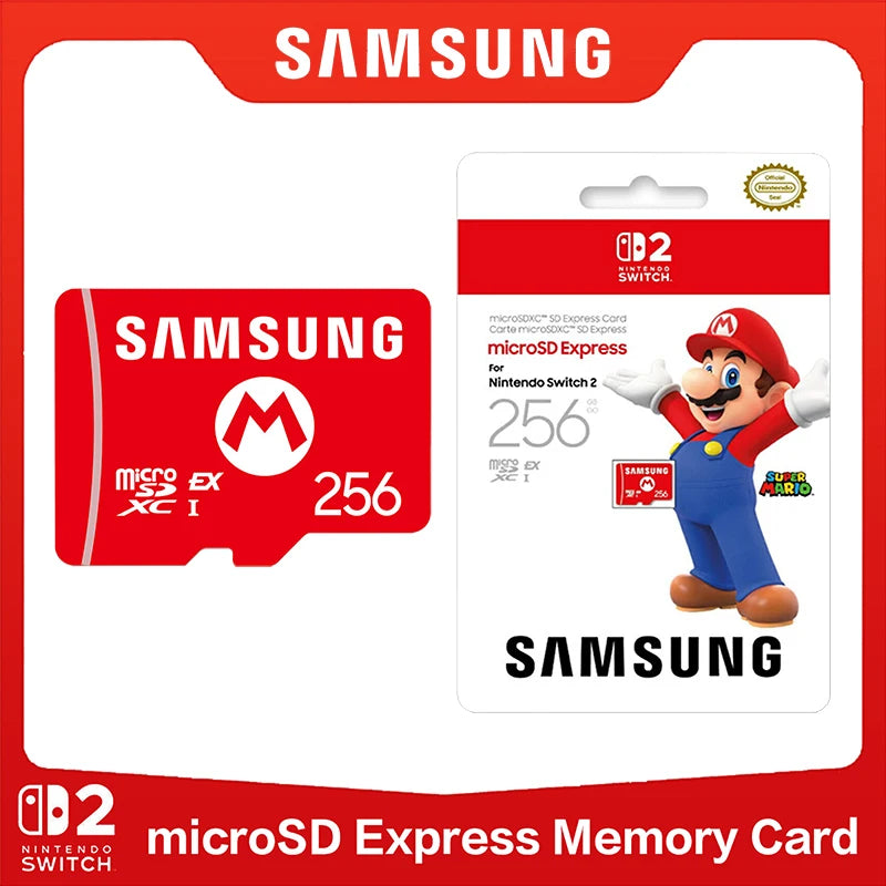 Samsung 256GB microSDXC Express Card for Nintendo Switch 2 | 880MB/s MicroSD Memory Card PRIMED