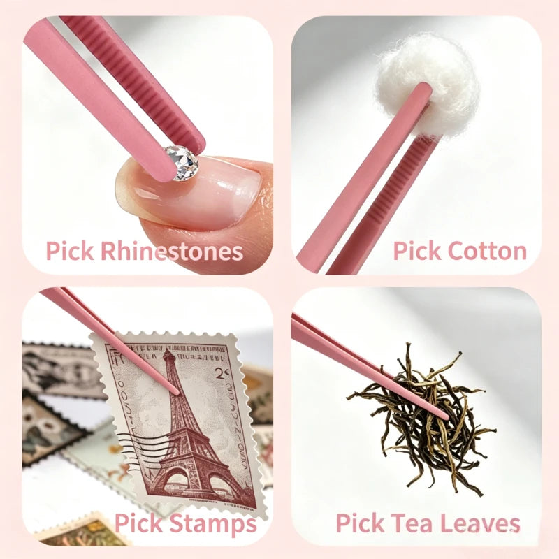 Anti-Stick Gel Nail Shaping Clip & Forming Tweezers | DIY