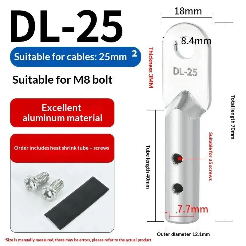 Screw-Type Copper & Aluminum Cable Lug Crimp Terminal