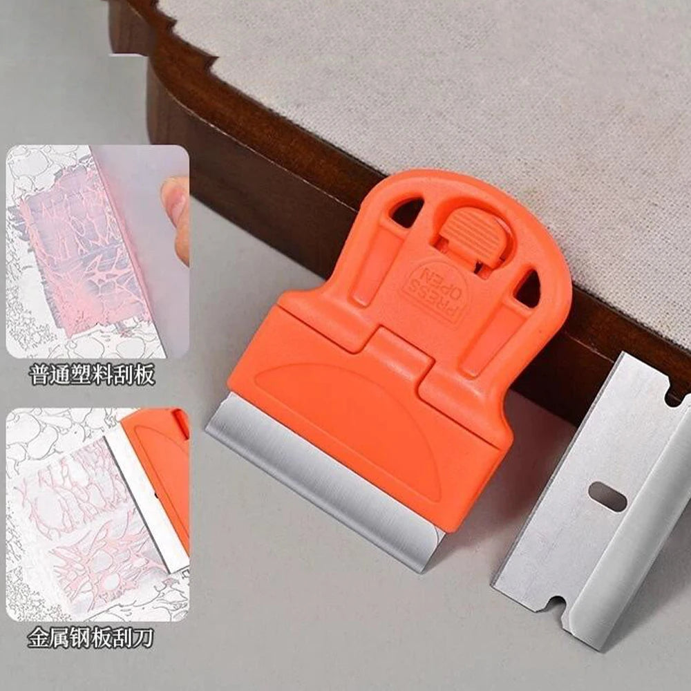 Nail Art Stamping Scraper & Silicone Glue Removal Spatula