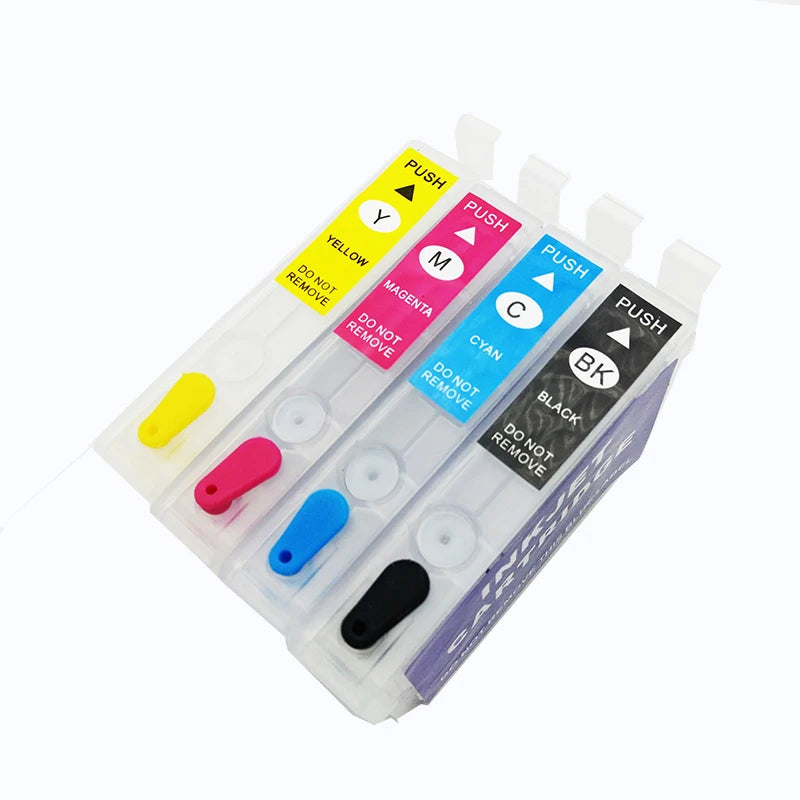 Empty Refillable Ink Cartridges T1281-T1284 for Epson Stylus Refillable Ink Cartridge PRIMED