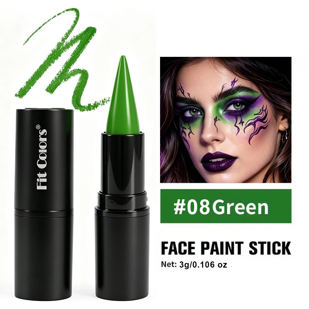 Halloween Face & Body Paint Stick – Waterproof Cosplay Lipstick Face & Body Paint PRIMED 08 3g
