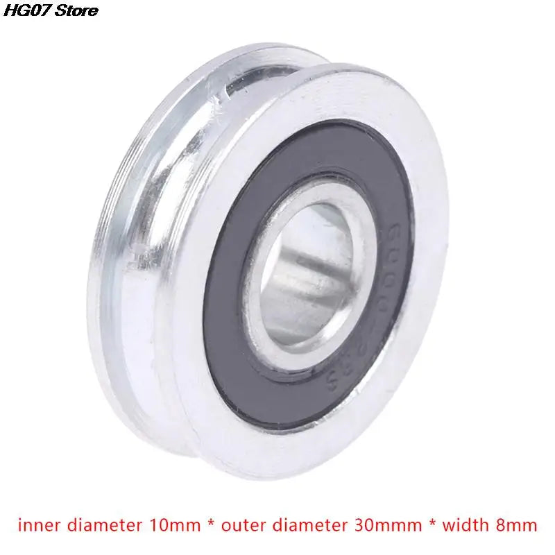 U-Groove Bearing Pulley 10×30×8mm Concave Guide Wheel