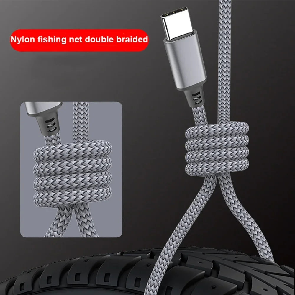 USB-C to USB-C PD 60W Fast Charging Nylon Braided Cable USB-C Charging Cable PRIMED
