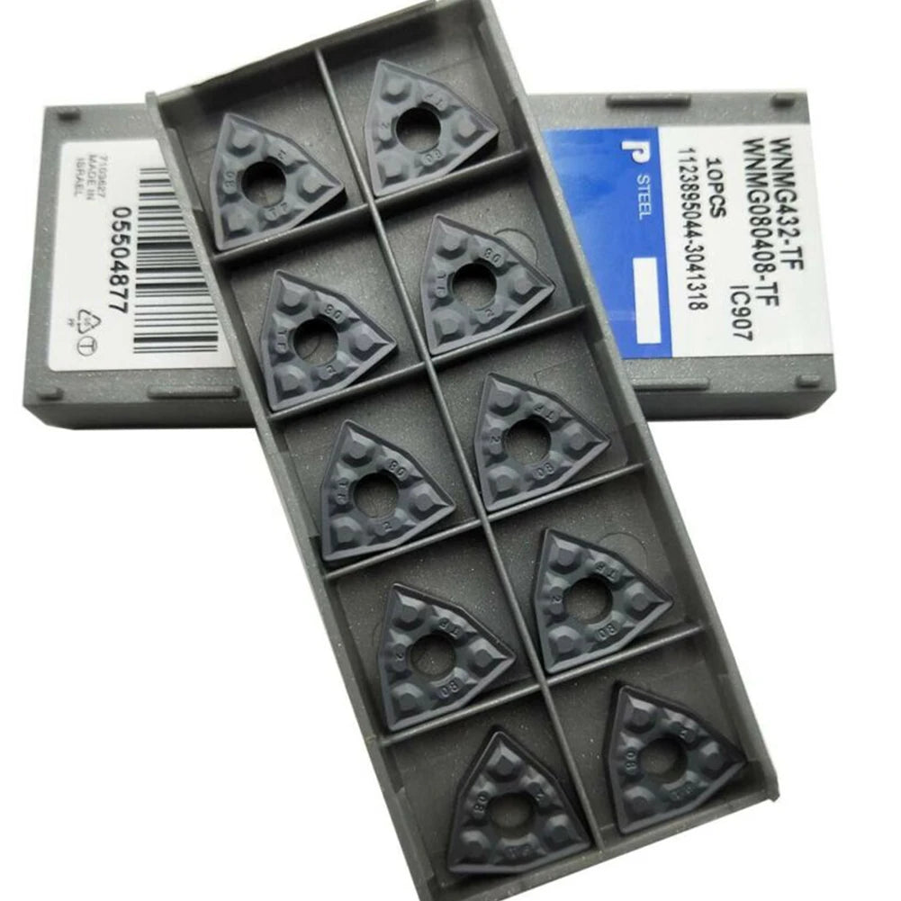 WNMG080408-TF Carbide Inserts 10 Pcs | Cast Iron Semi-Finishing Carbide Turning Insert PRIMED