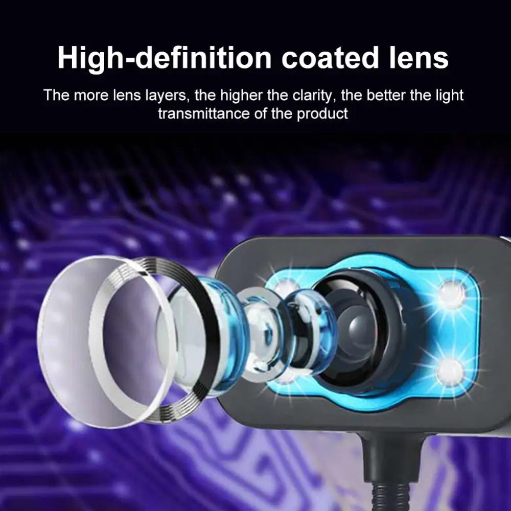 USB Night Vision Webcam with Mic – 8MP HD for Laptop & PC USB Webcam PRIMED