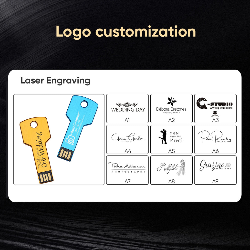 Metal USB Flash Drive 8–128GB | Custom Logo Key Pen Drive USB Flash Drive PRIMED