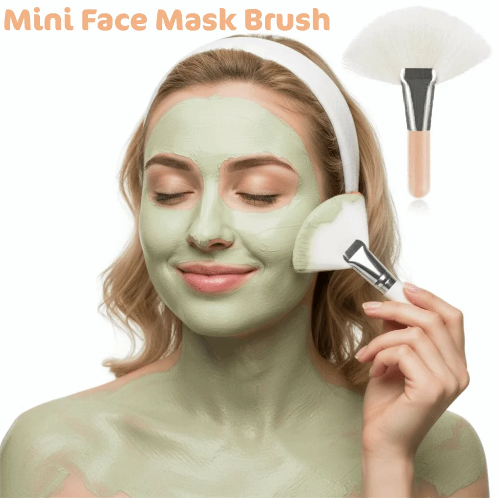Mini Fluffy Scalloped Face Powder & Foundation Makeup Brush