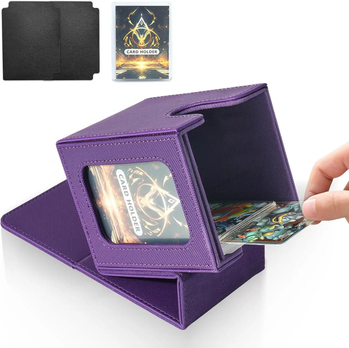 MTG Commander Deck Box – Holds 100+ Double-Sleeved Cards Card Deck Box PRIMED 13