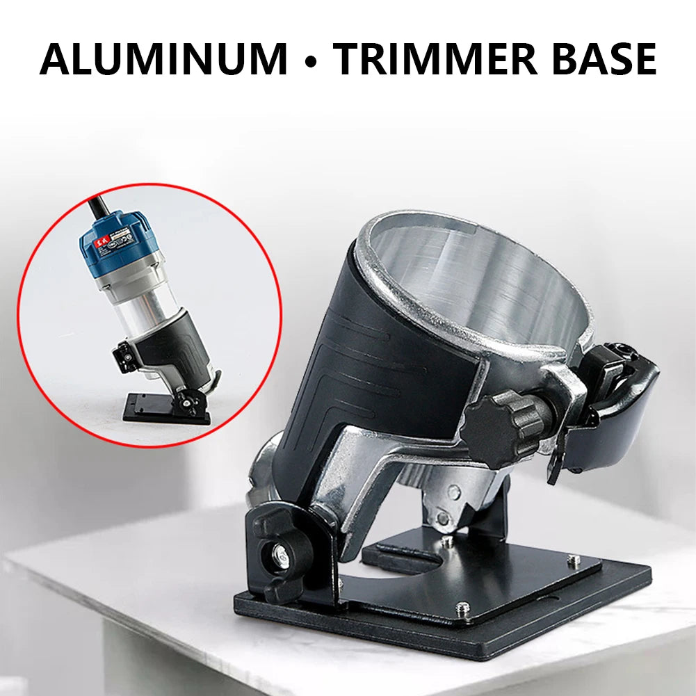 Aluminum Wood Router Trimmer Base | Straight Guide Rail DIY Router Trimmer Base PRIMED