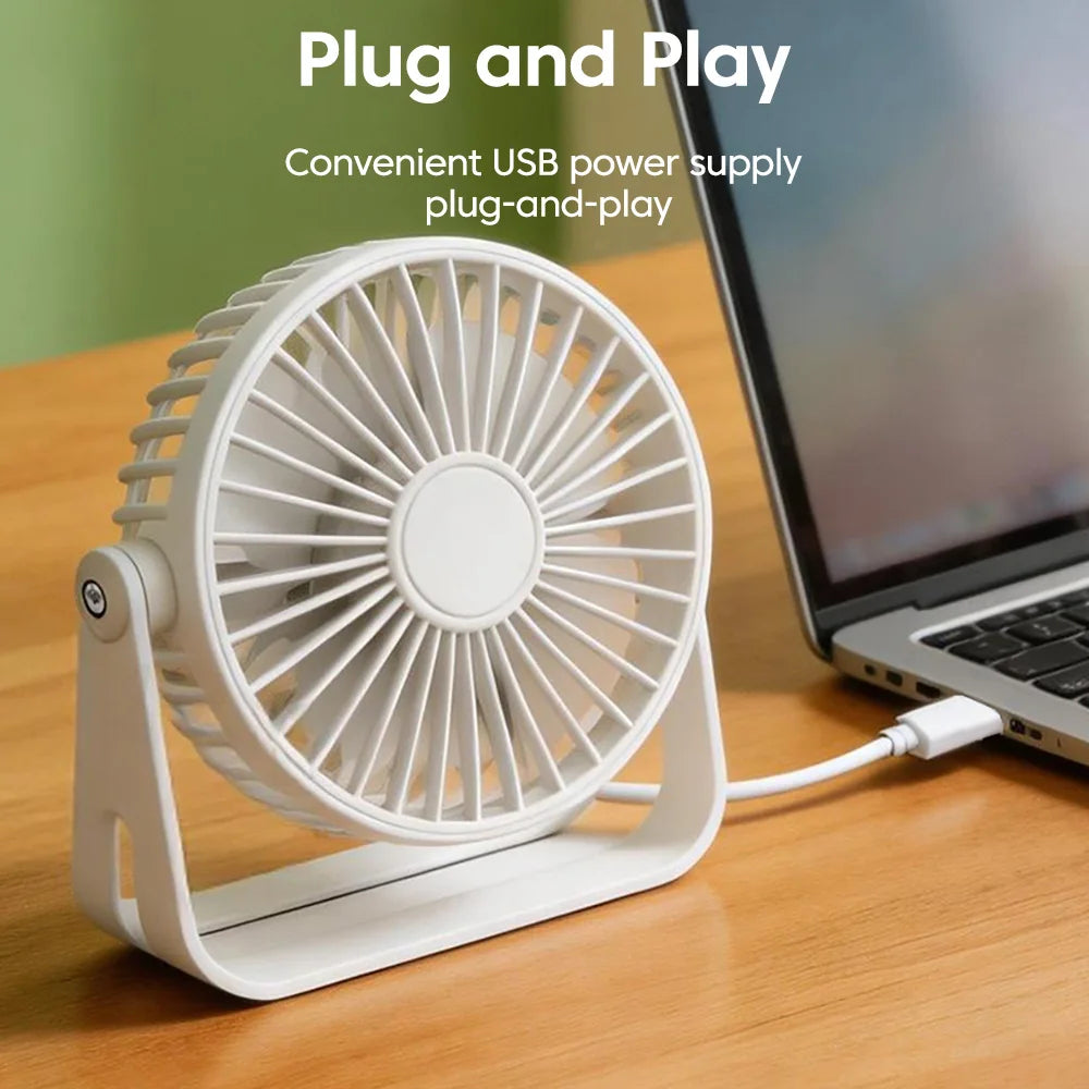 USB Desktop Mini Fan – Portable Table Fan Home Office Dorm USB Desktop Fan PRIMED