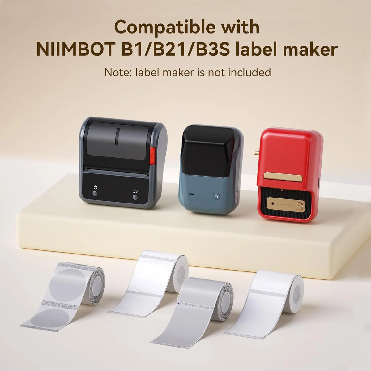 Niimbot Thermal Label Rolls – White, Color & Transparent Stickers Thermal Label Rolls PRIMED