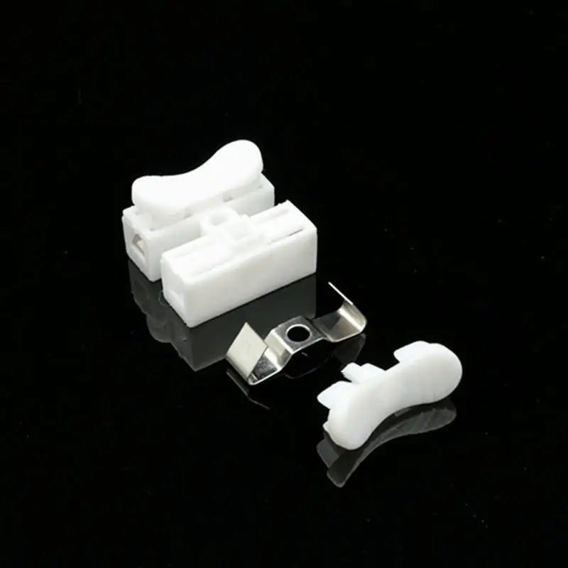 50/100Pcs CH-2 Spring Clamp Wire Connectors | No-Solder Quick Terminal Wire Terminal Connector PRIMED