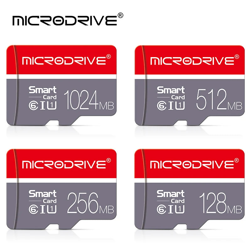 MicroDrive TF/Micro SD Card 128MB–8GB | C6 U1 V10 Flash Memory Card PRIMED
