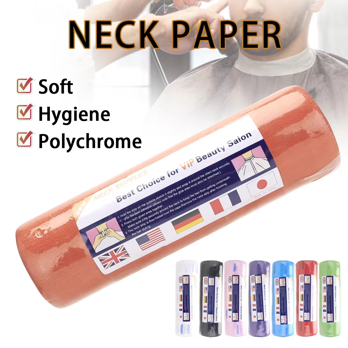 Salon Neck Paper Roll – Barber Collar Protection Strip