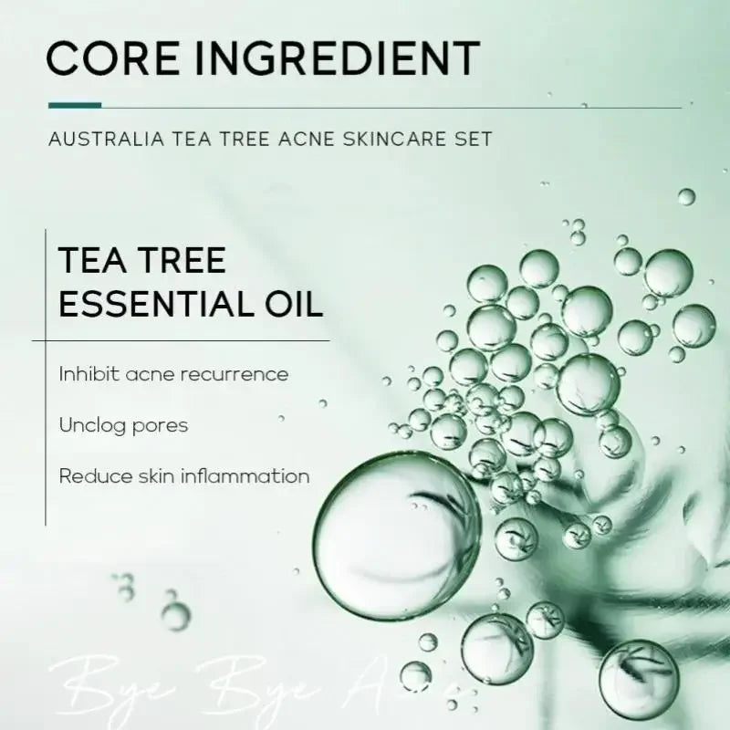 LAIKOU Tea Tree 5-Piece Skincare Set for Oily Skin | Complete Kit Skincare Set PRIMED