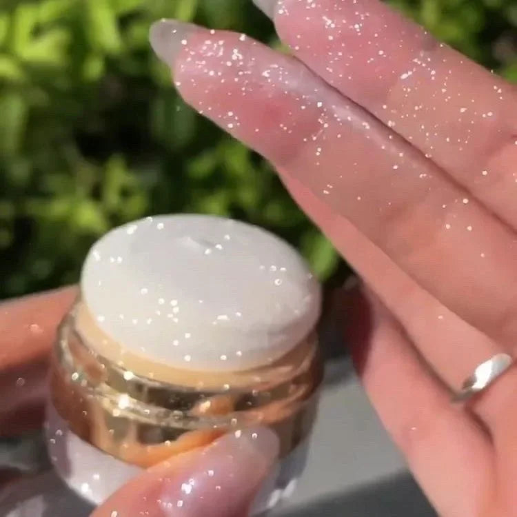 DIKALU Body Glitter Powder – Moonlight White Shimmer Highlighter Body Glitter Highlighter PRIMED