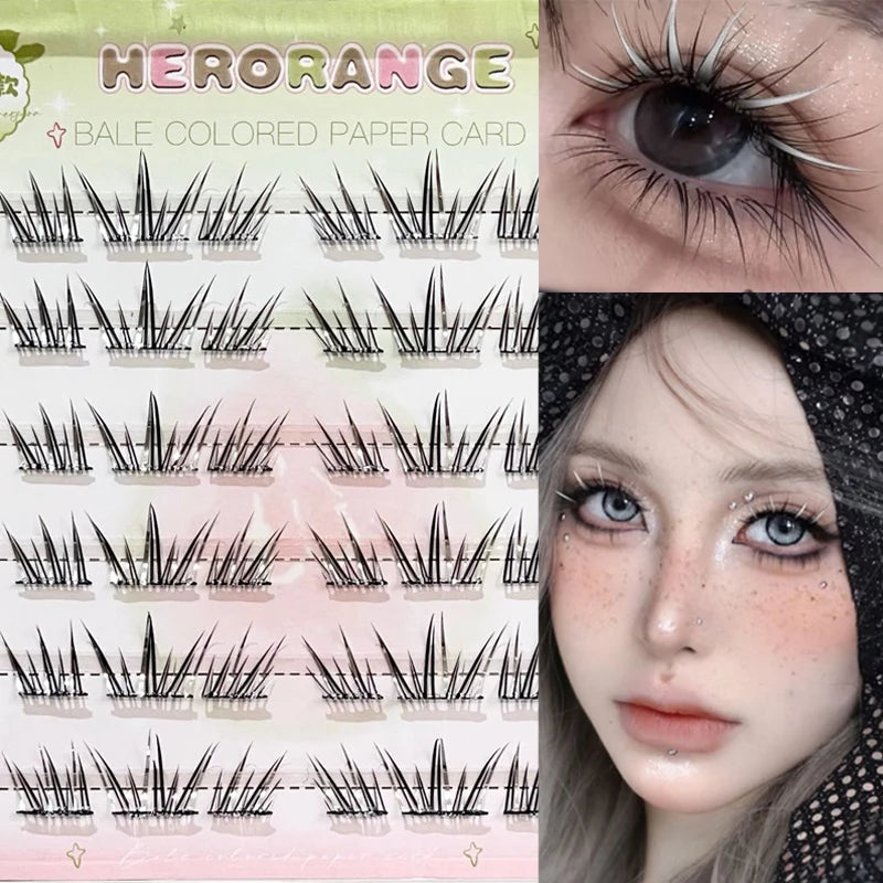 DIY Cluster False Eyelashes – Colorful Punk Lash Extensions False Eyelashes PRIMED