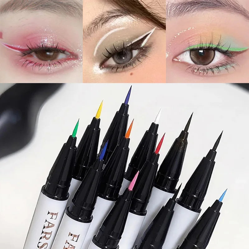 0.1mm Colorful Liquid Eyeliner Pen – Waterproof & Long-Lasting