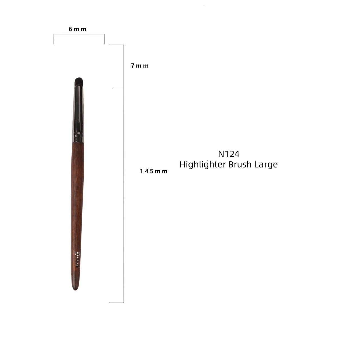 Goat Hair Makeup Brush Set – Foundation, Blush & Eyeshadow