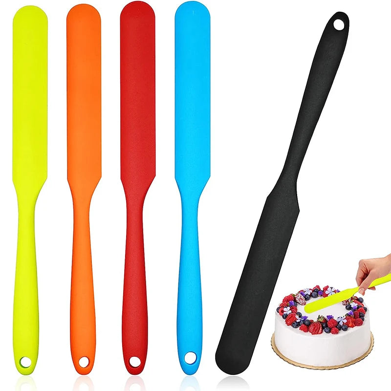LMETJMA Silicone Jar Spatula – Heat Resistant Baking Scraper Silicone Jar Spatula PRIMED