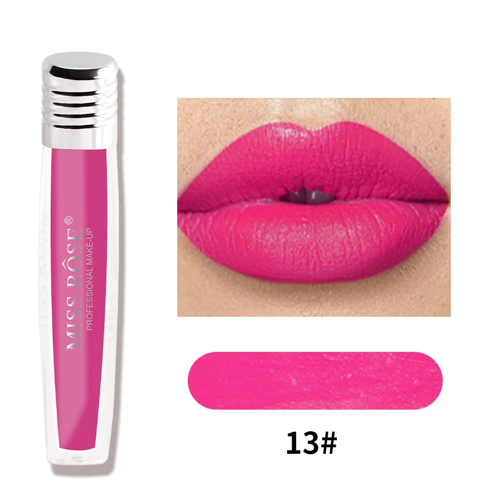 MISS ROSE Velvet Matte Longwear Lipstick & Pearl Lip Glaze Matte Lip Glaze PRIMED M6701-001V-13