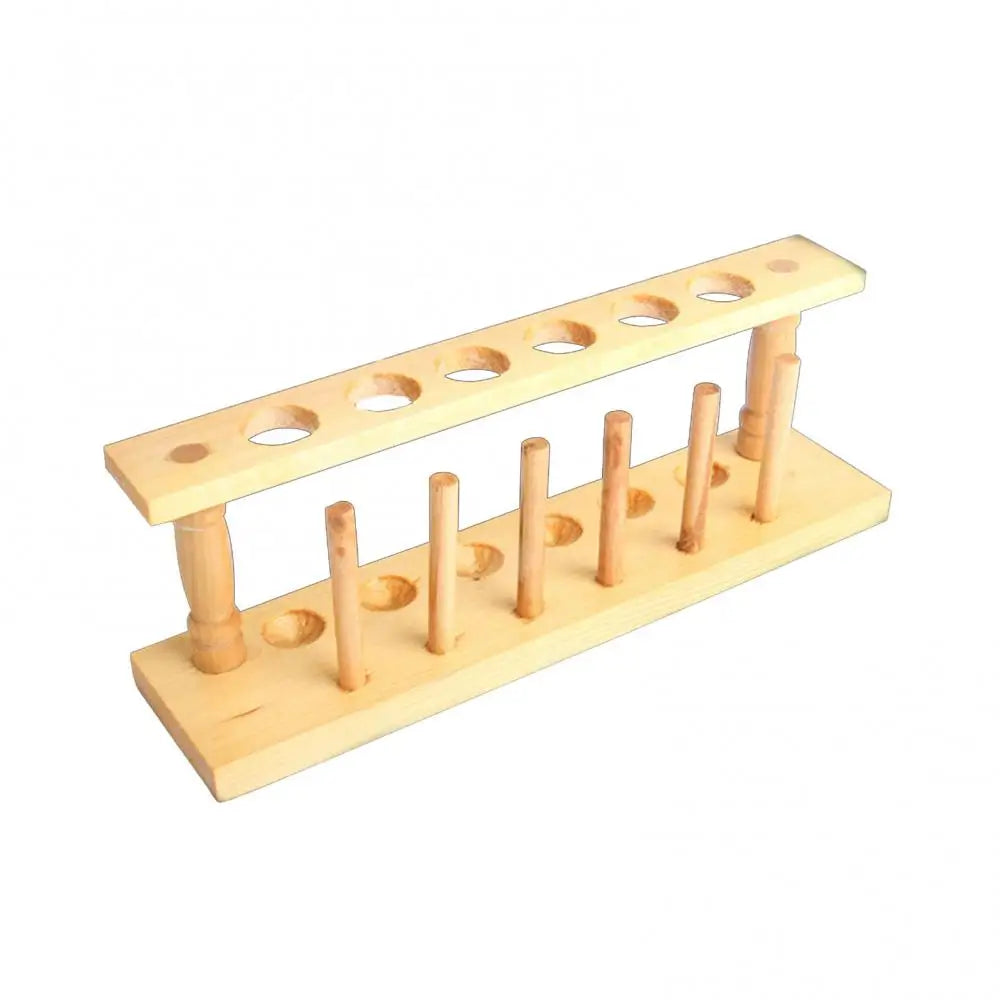 Wooden Test Tube Rack Stand 6/8/10/12 Holes | Lab Organizer Lab Test Tube Rack PRIMED