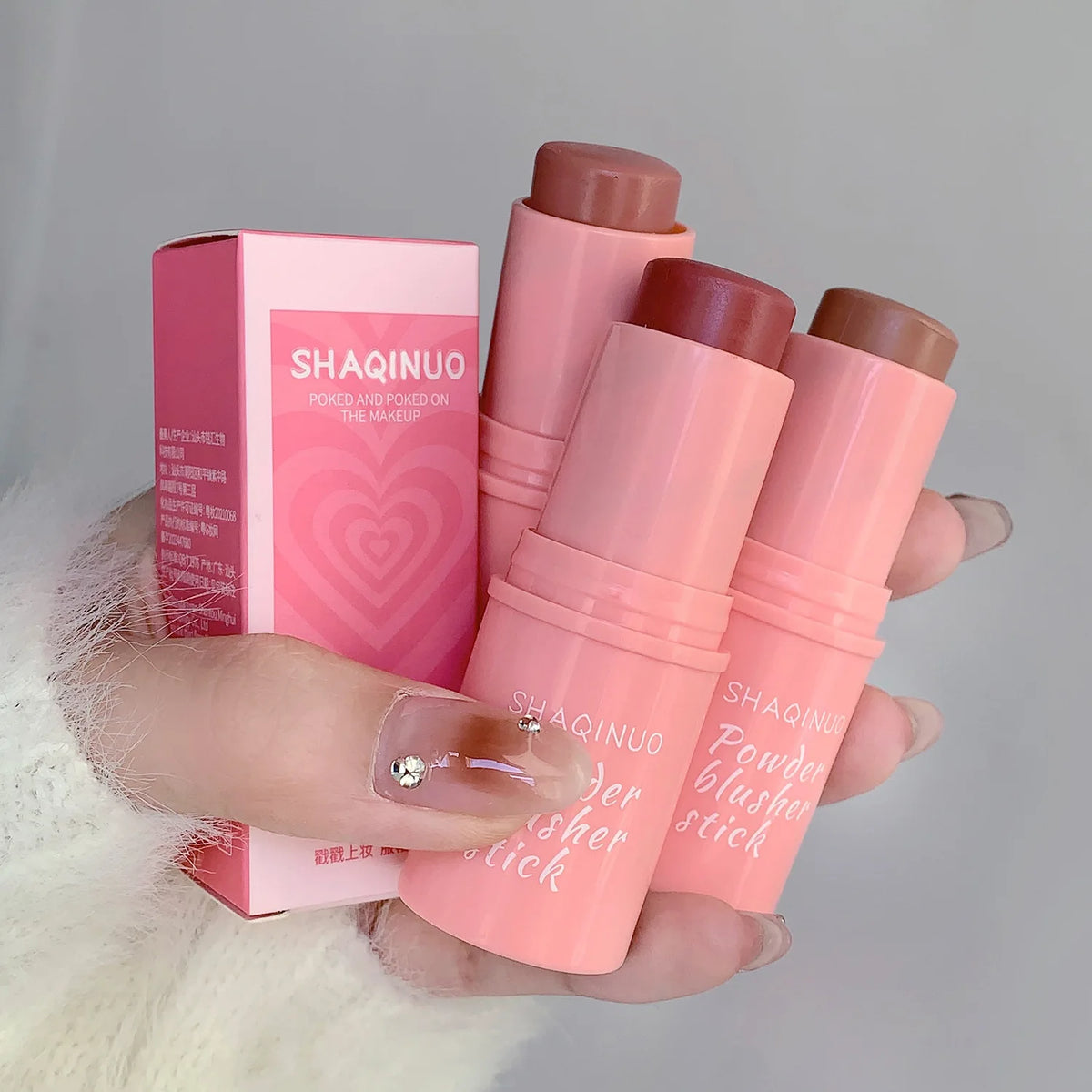 Natural Moisturizing Blush Stick – Waterproof Cheek & Lip Color Blush Stick PRIMED